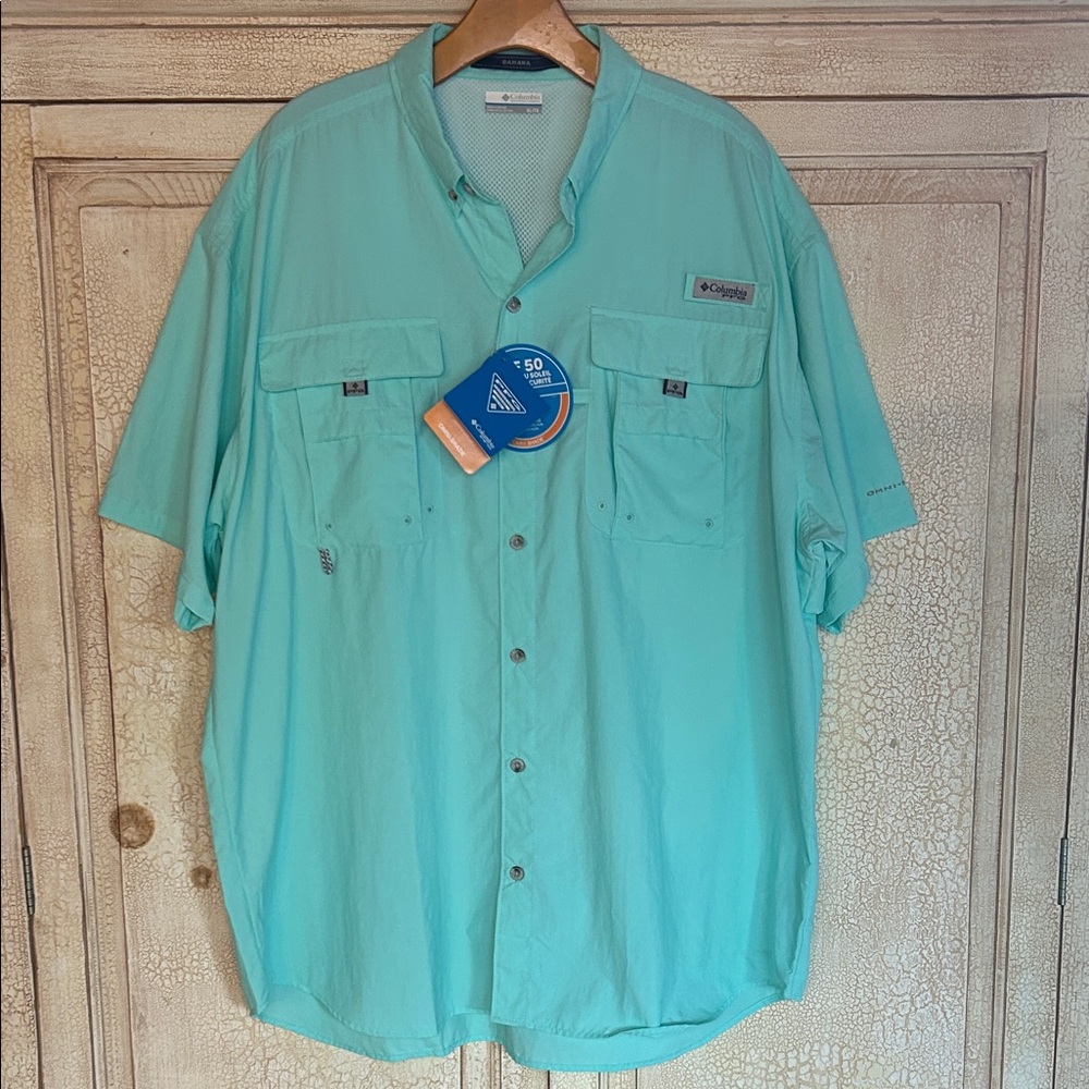 Columbia Men's PFG Bahama Omni Shade Shirt UPF 50 Shirt - Size XL